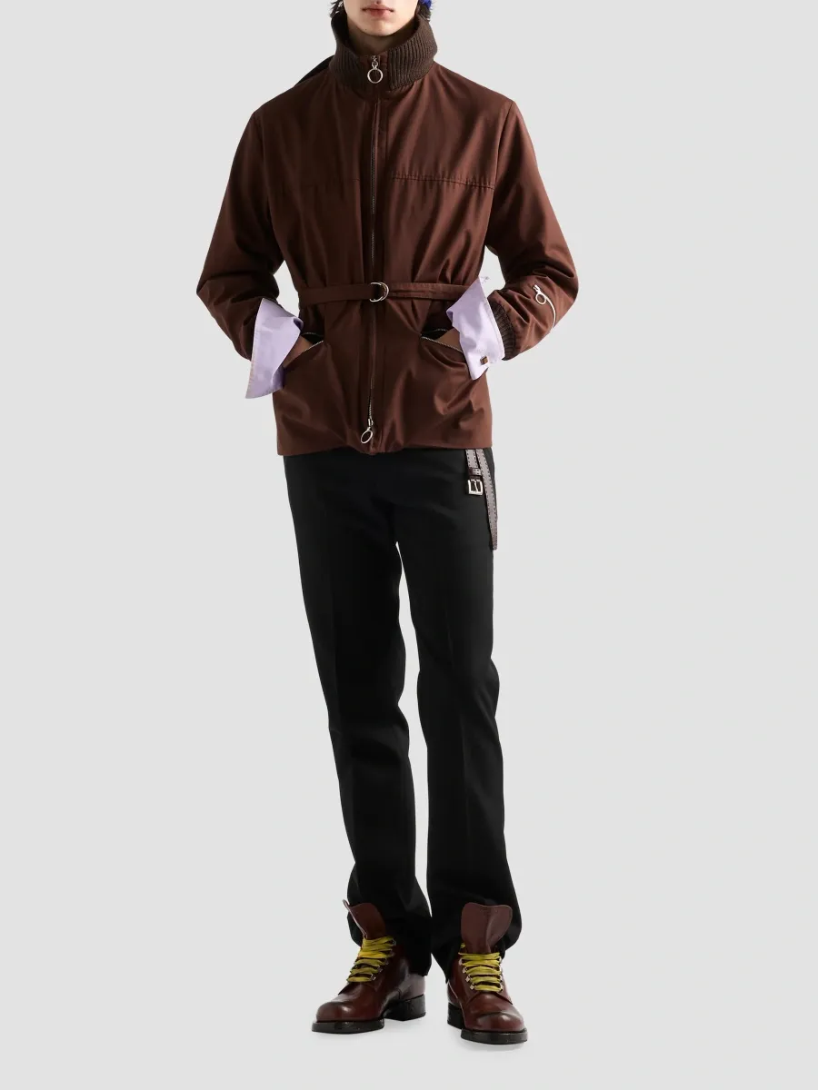 Prada Men's Technical Fabric Jacket | Thumbnail 2 Prada Men's Technical Fabric Jacket | Thumbnail 2