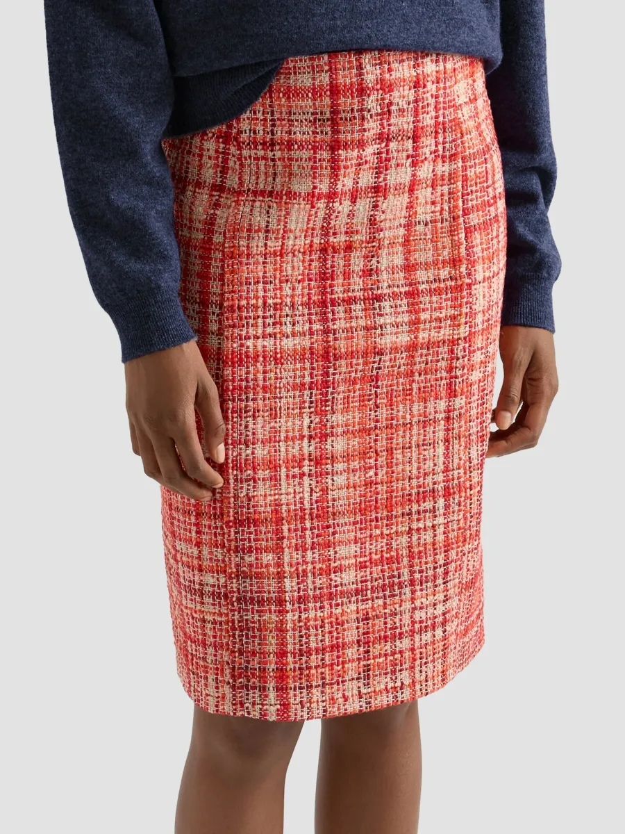 Prada Women's Tweed Midi Skirt | Thumbnail 3 Prada Women's Tweed Midi Skirt | Thumbnail 3