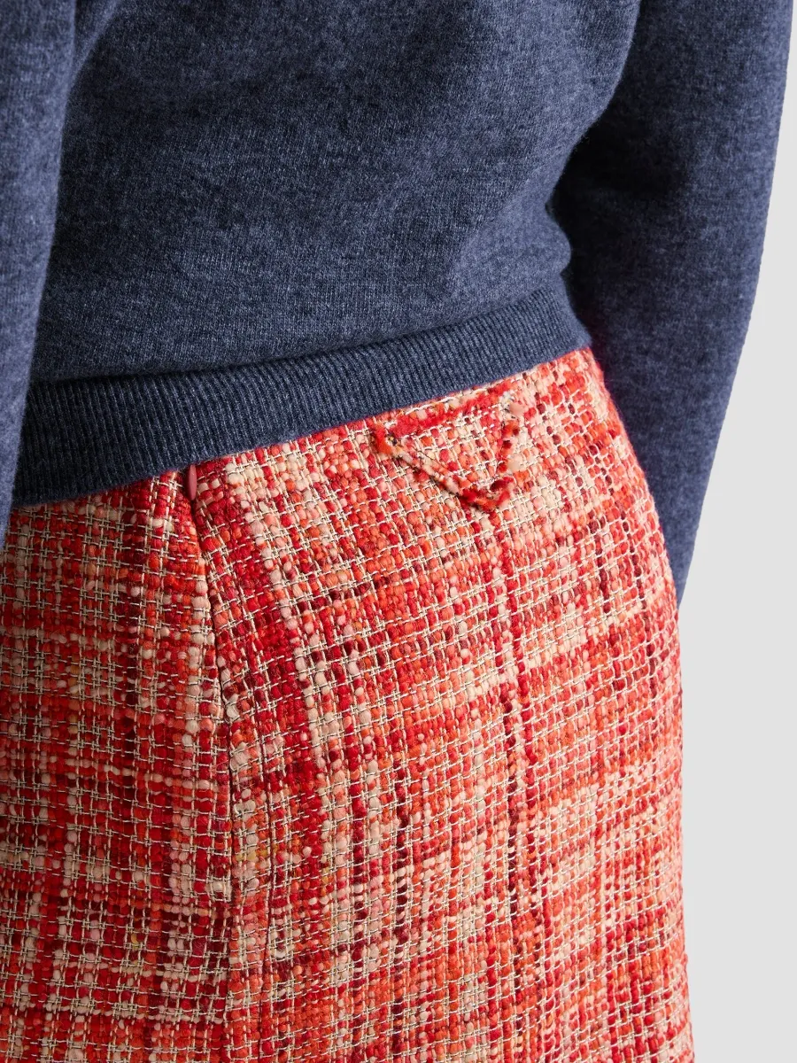 Prada Women's Tweed Midi Skirt | Thumbnail 5 Prada Women's Tweed Midi Skirt | Thumbnail 5
