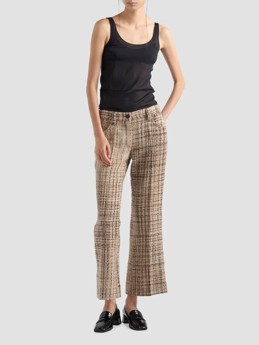 Prada Women's Tweed Pants | Thumbnail 2 Prada Women's Tweed Pants | Thumbnail 2