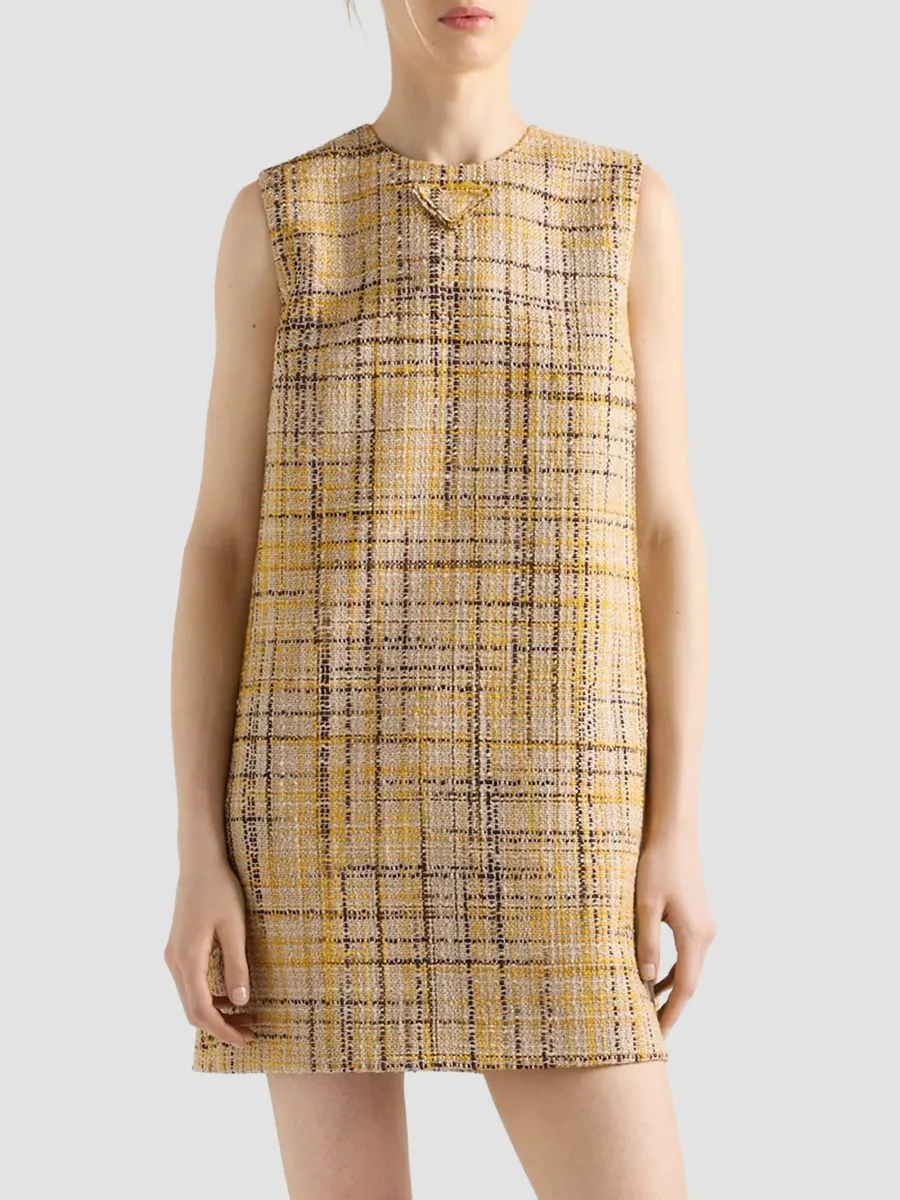 Prada Women's Tweed Mini-Dress | Thumbnail 2 Prada Women's Tweed Mini-Dress | Thumbnail 2