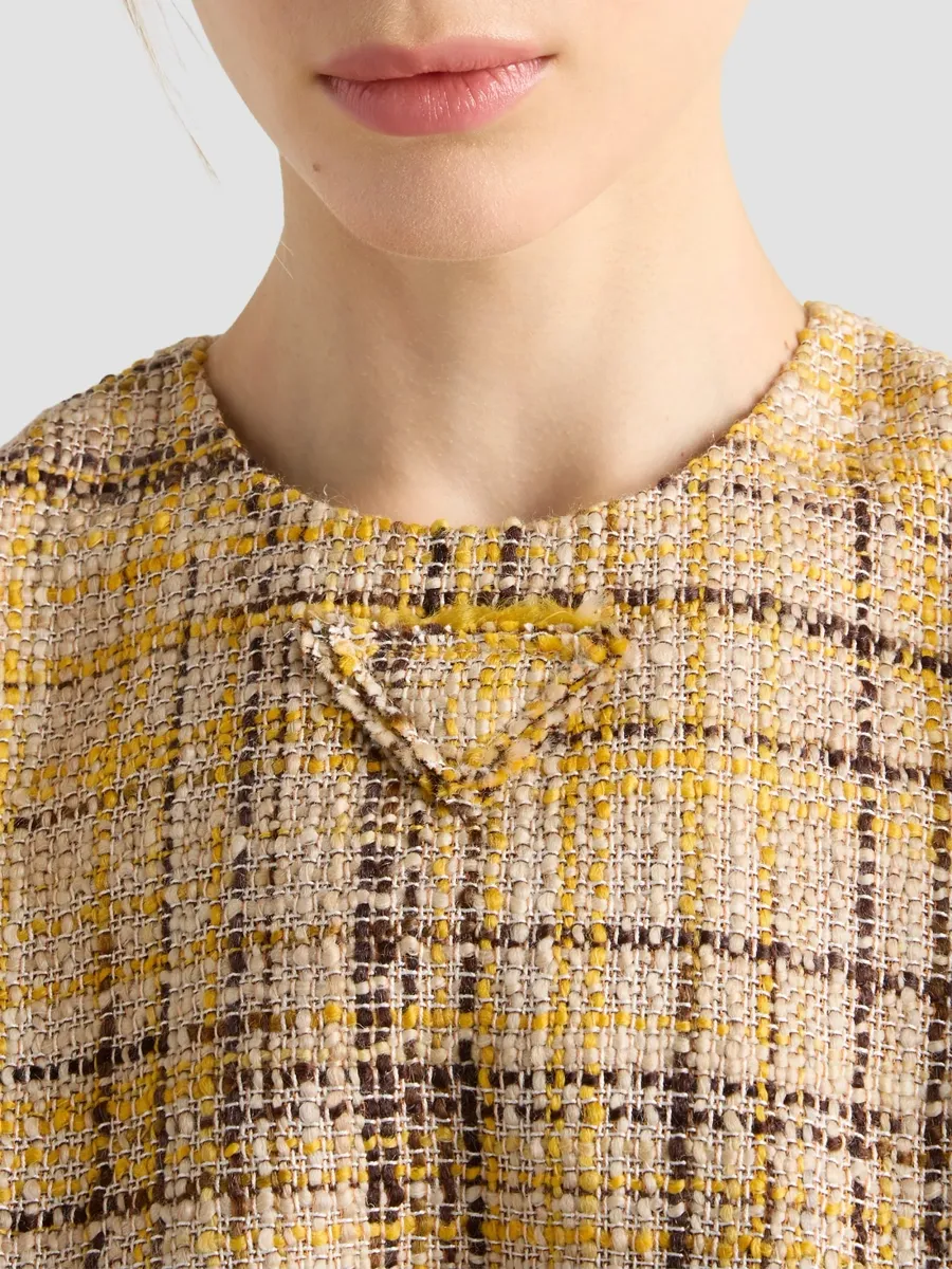 Prada Women's Tweed Mini-Dress | Thumbnail 6 Prada Women's Tweed Mini-Dress | Thumbnail 6