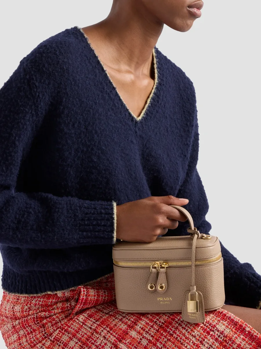Prada Women's Leather Mini Top Handle Bag | Thumbnail 4 Prada Women's Leather Mini Top Handle Bag | Thumbnail 4