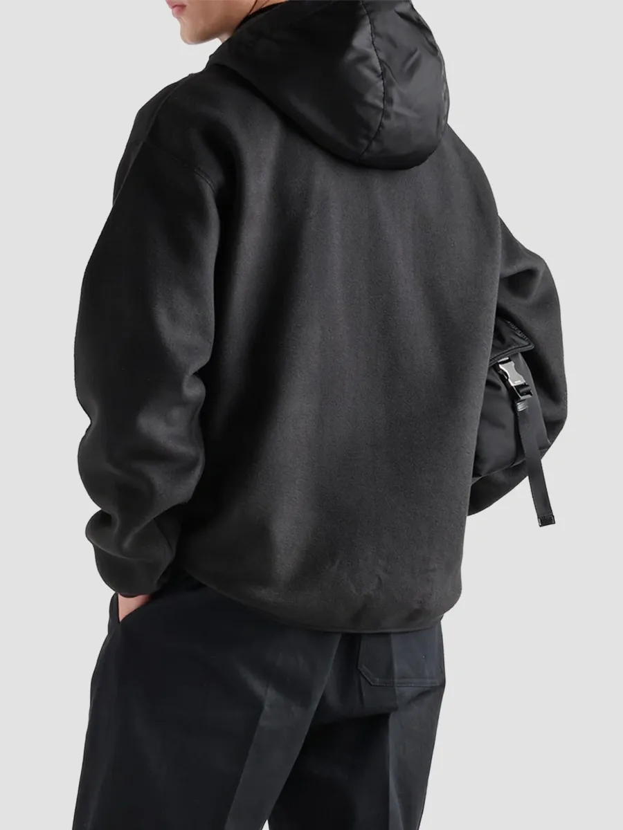 Prada Men's Fleece Blouson Jacket | Thumbnail 5 Prada Men's Fleece Blouson Jacket | Thumbnail 5