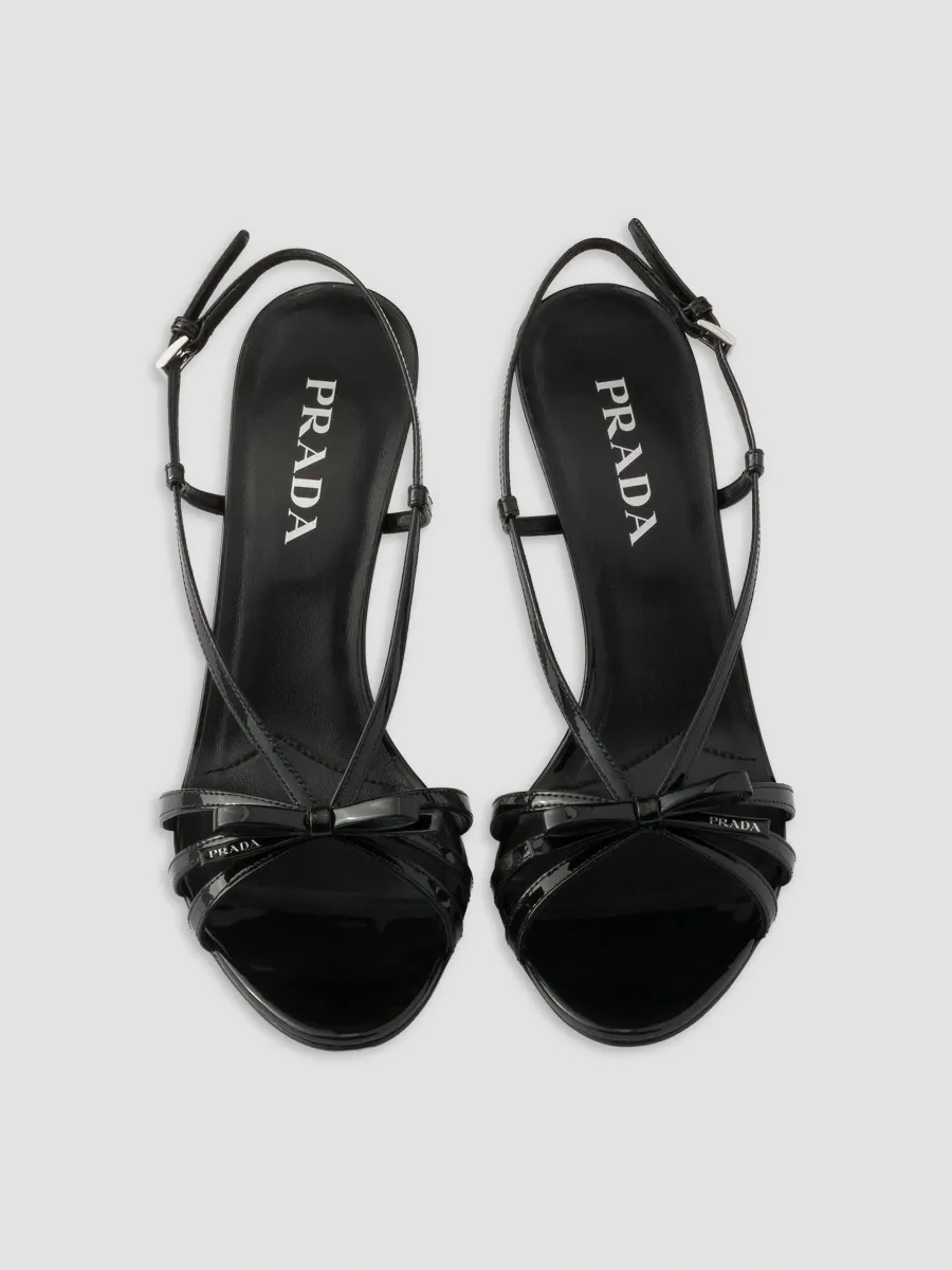 Prada Women's Patent Leather Sandals | Thumbnail 3 Prada Women's Patent Leather Sandals | Thumbnail 3