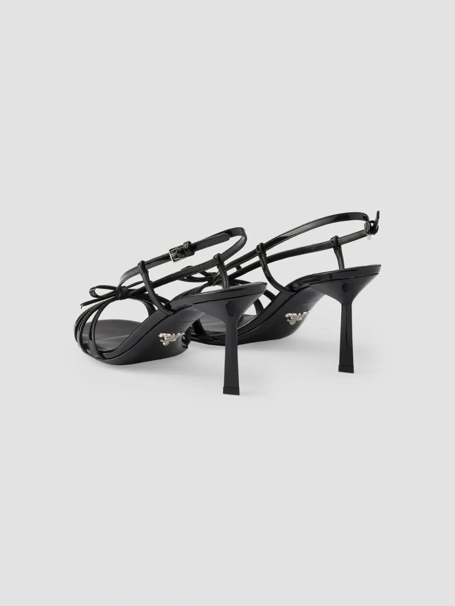 Prada Women's Patent Leather Sandals | Thumbnail 4 Prada Women's Patent Leather Sandals | Thumbnail 4