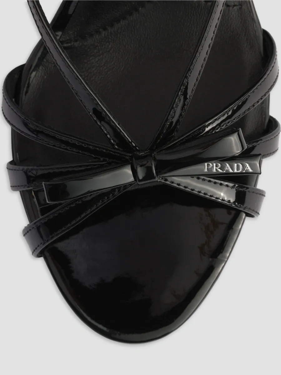 Prada Women's Patent Leather Sandals | Thumbnail 5 Prada Women's Patent Leather Sandals | Thumbnail 5
