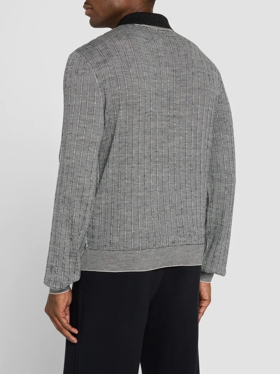 Marni Men's Wool Long-Sleeve Polo Shirt | Thumbnail 3 Marni Men's Wool Long-Sleeve Polo Shirt | Thumbnail 3