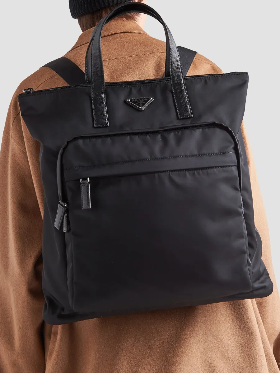 Prada Men's Re-Nylon and Saffiano Leather Tote Bag | Thumbnail 3