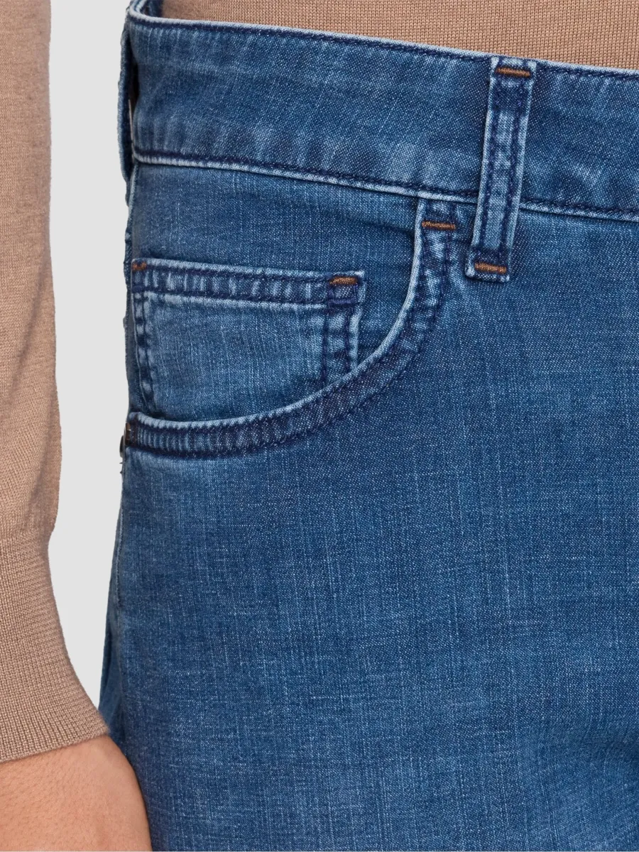 Stefano Ricci Men's Cotton Blend Tapered Jeans | Thumbnail 5 Stefano Ricci Men's Cotton Blend Tapered Jeans | Thumbnail 5