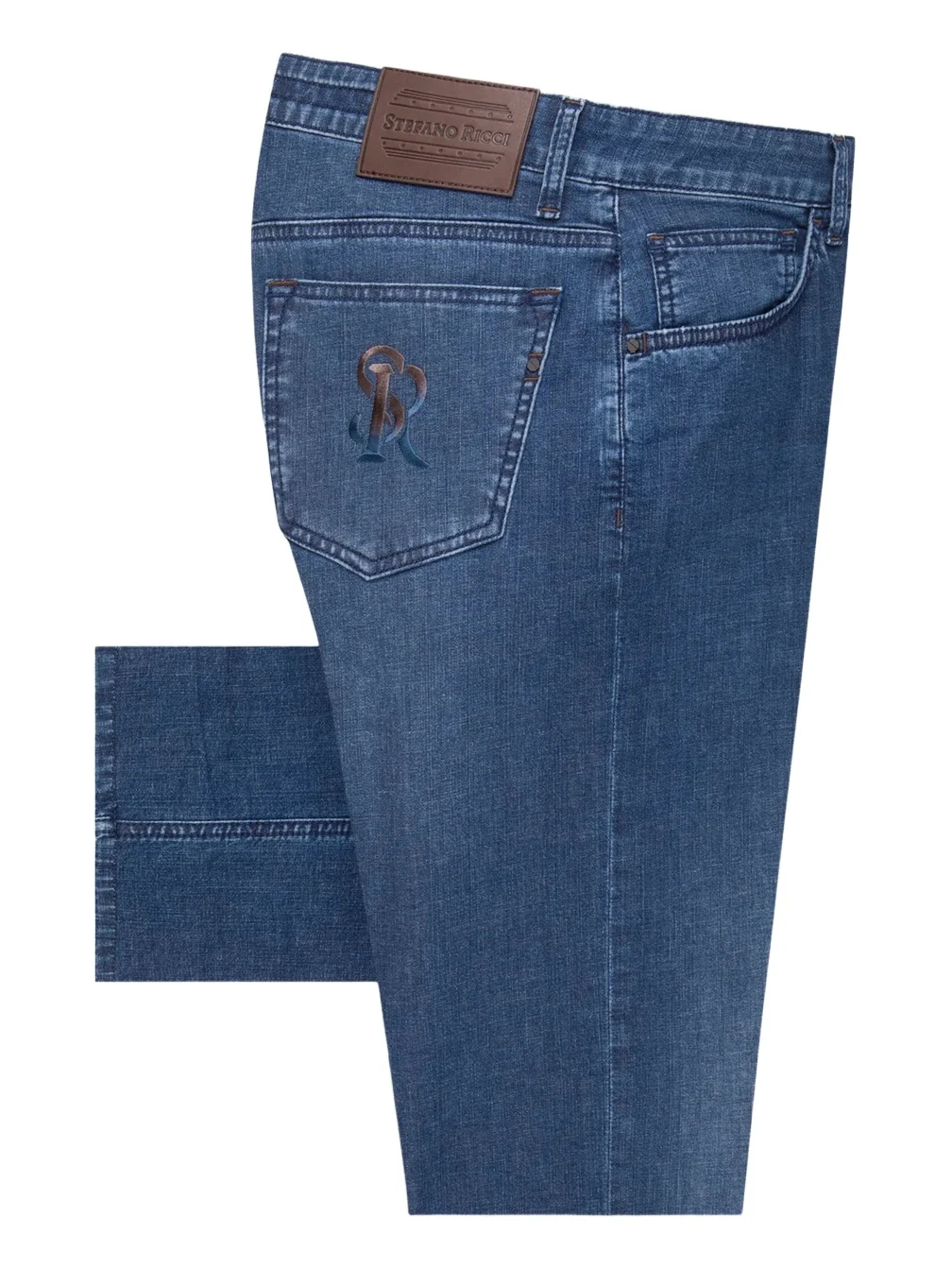 Stefano Ricci Men's Cotton Blend Tapered Jeans