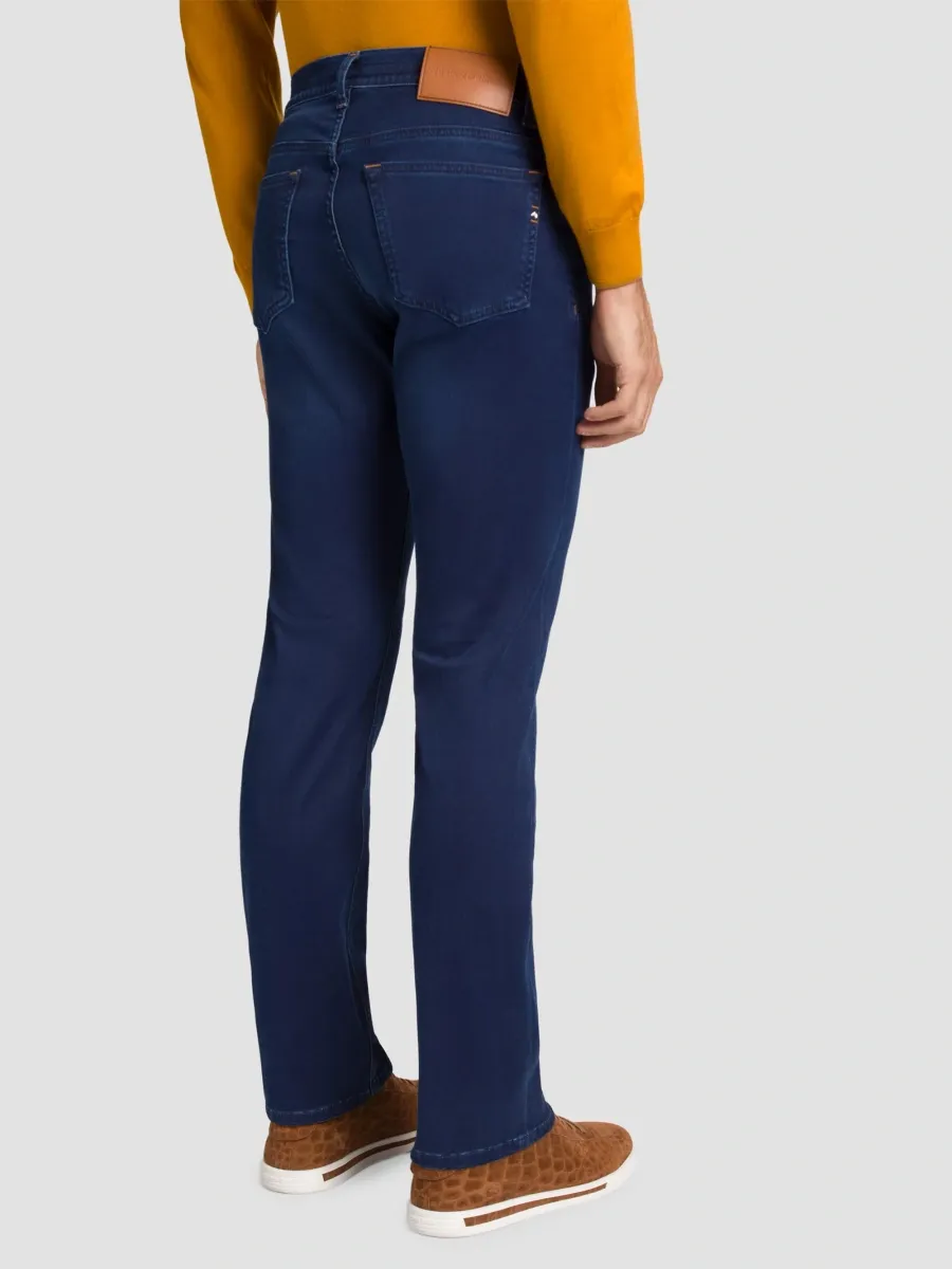 Stefano Ricci Men's Cotton Blend Tapered Jeans | Thumbnail 3