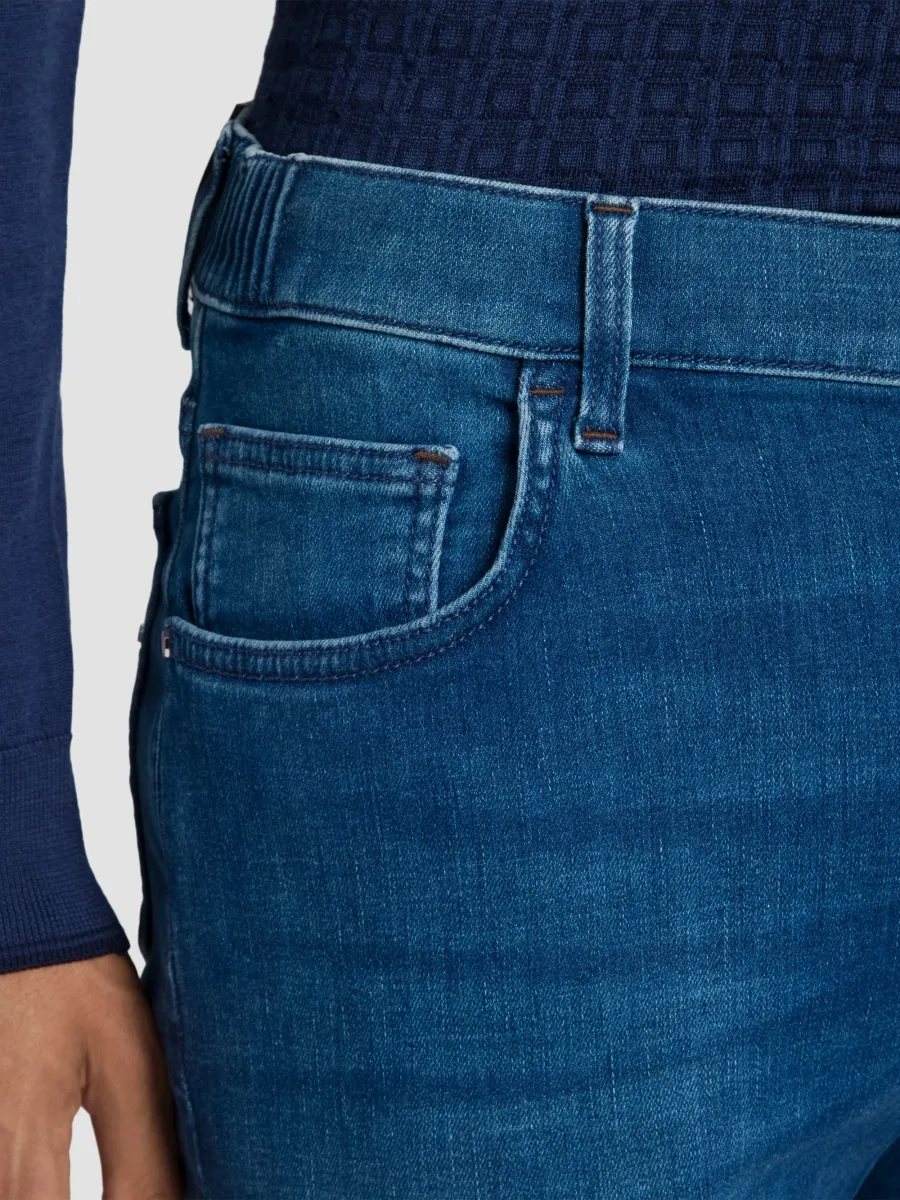Stefano Ricci Men's Cotton Blend Tapered Jeans | Thumbnail 5 Stefano Ricci Men's Cotton Blend Tapered Jeans | Thumbnail 5