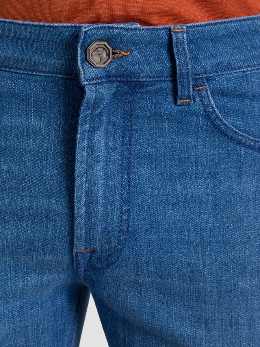 Stefano Ricci Men's Cotton Blend Tapered Jeans | Thumbnail 6 Stefano Ricci Men's Cotton Blend Tapered Jeans | Thumbnail 6