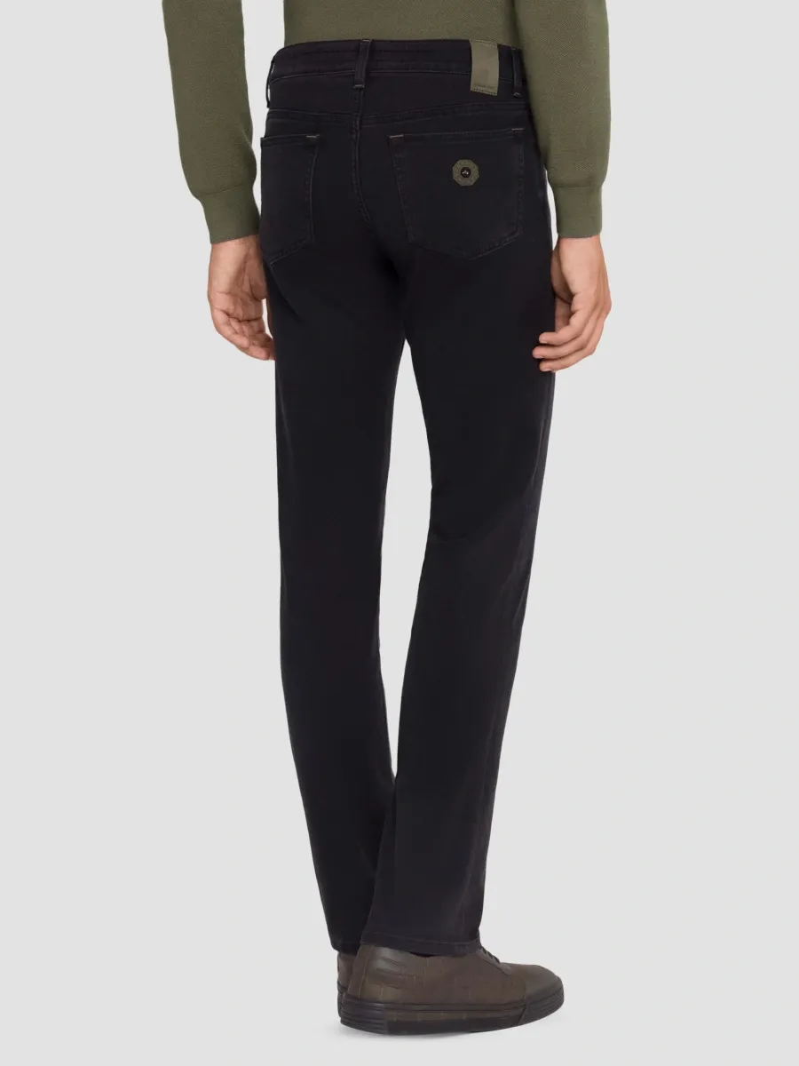 Stefano Ricci Men's Cotton Blend Tapered Jeans | Thumbnail 3