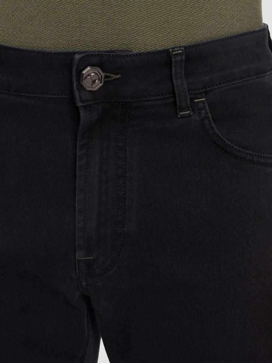 Stefano Ricci Men's Cotton Blend Tapered Jeans | Thumbnail 6