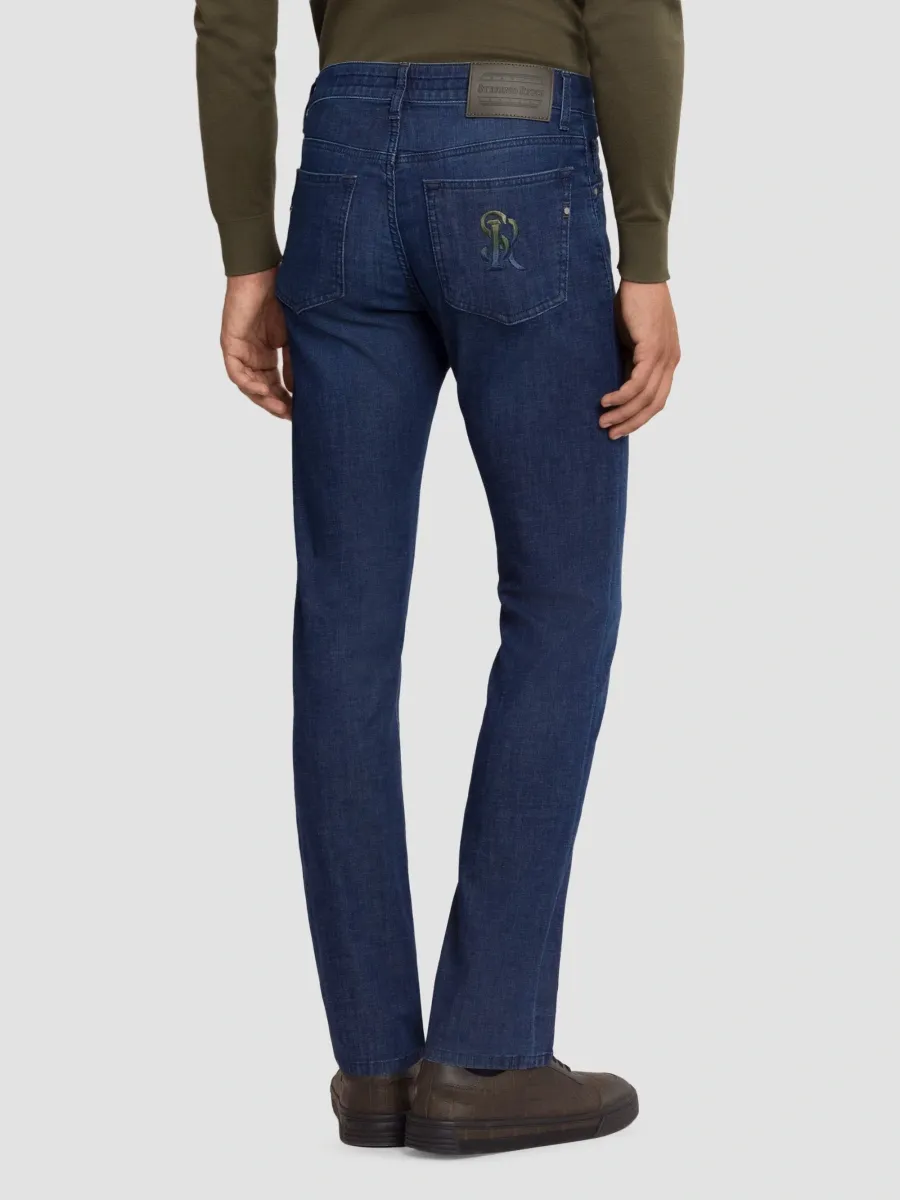 Stefano Ricci Men's Cotton Blend Tapered Jeans | Thumbnail 3 Stefano Ricci Men's Cotton Blend Tapered Jeans | Thumbnail 3