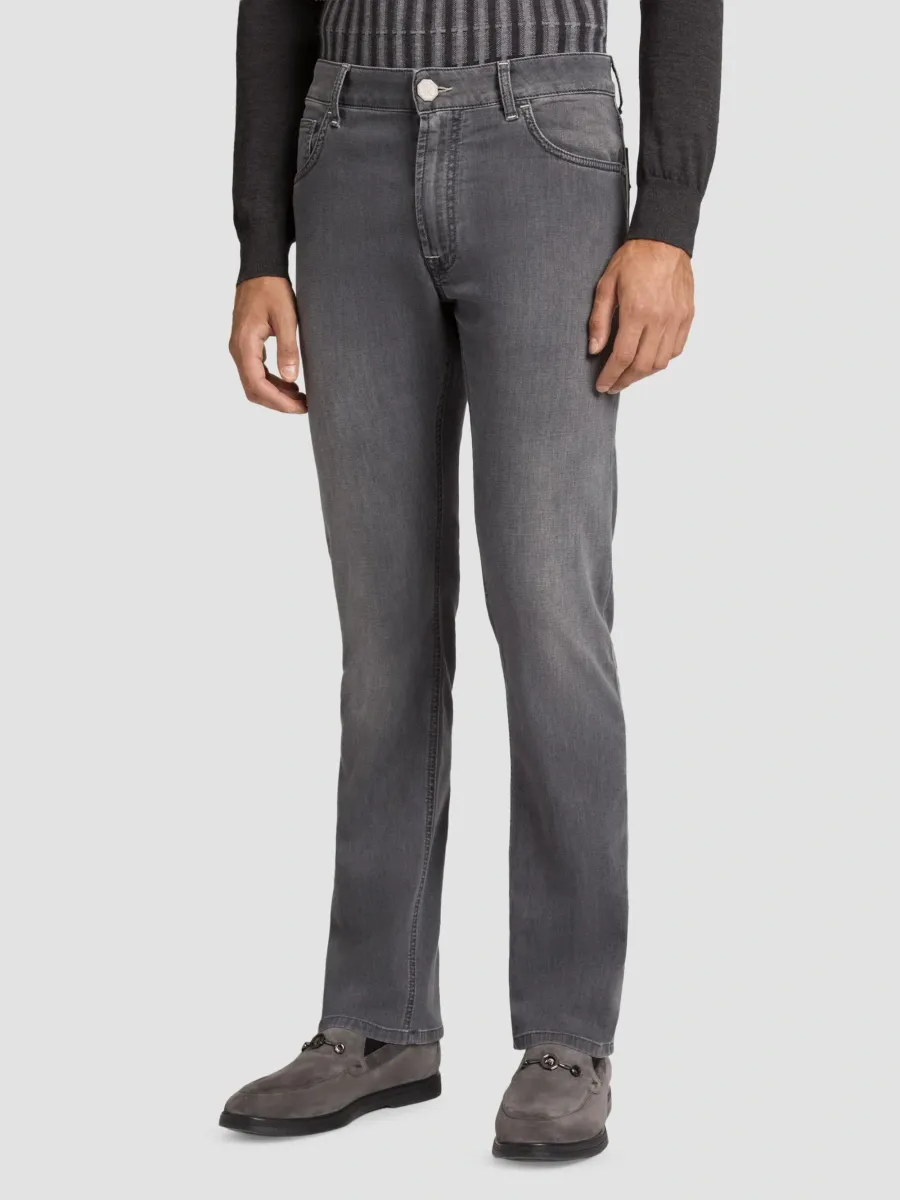 Stefano Ricci Men's Cotton Blend Tapered Jeans | Thumbnail 2 Stefano Ricci Men's Cotton Blend Tapered Jeans | Thumbnail 2