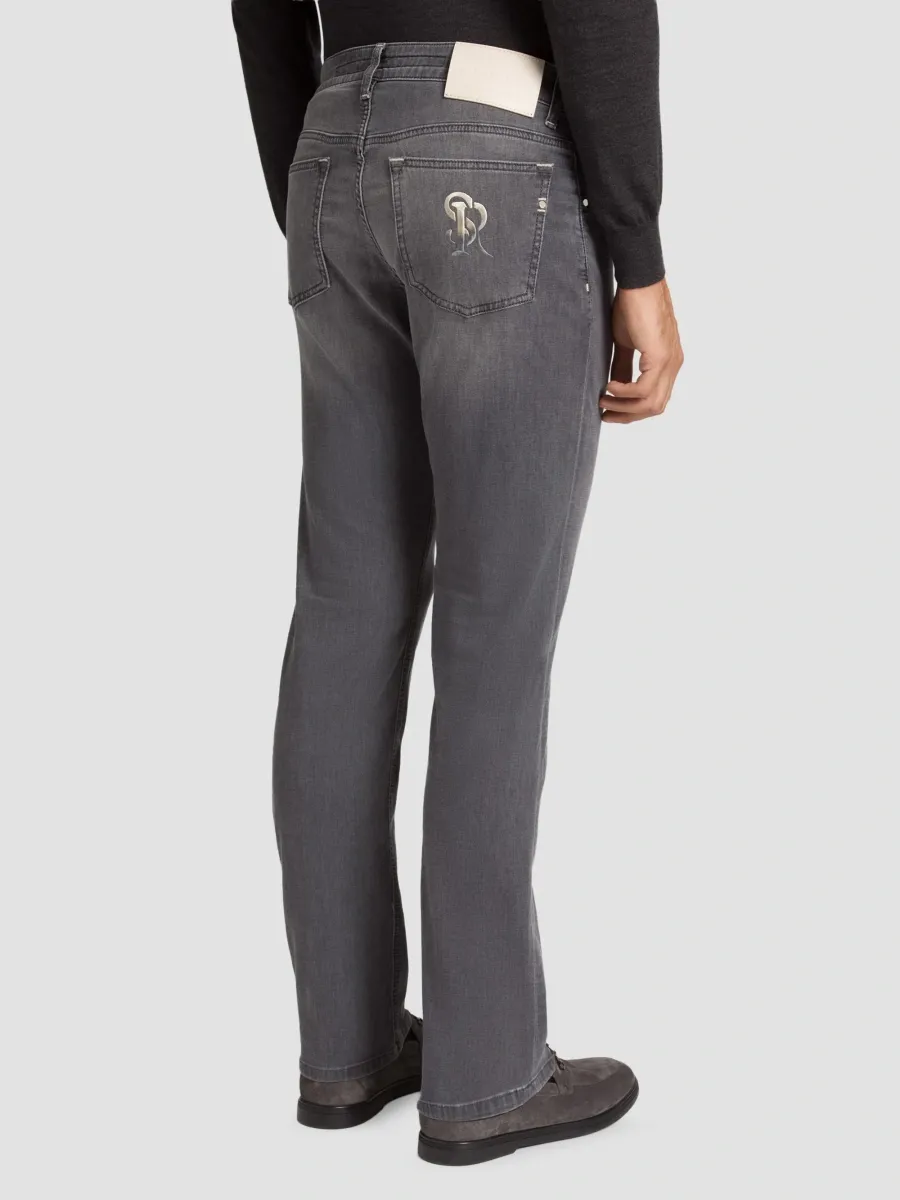 Stefano Ricci Men's Cotton Blend Tapered Jeans | Thumbnail 3 Stefano Ricci Men's Cotton Blend Tapered Jeans | Thumbnail 3