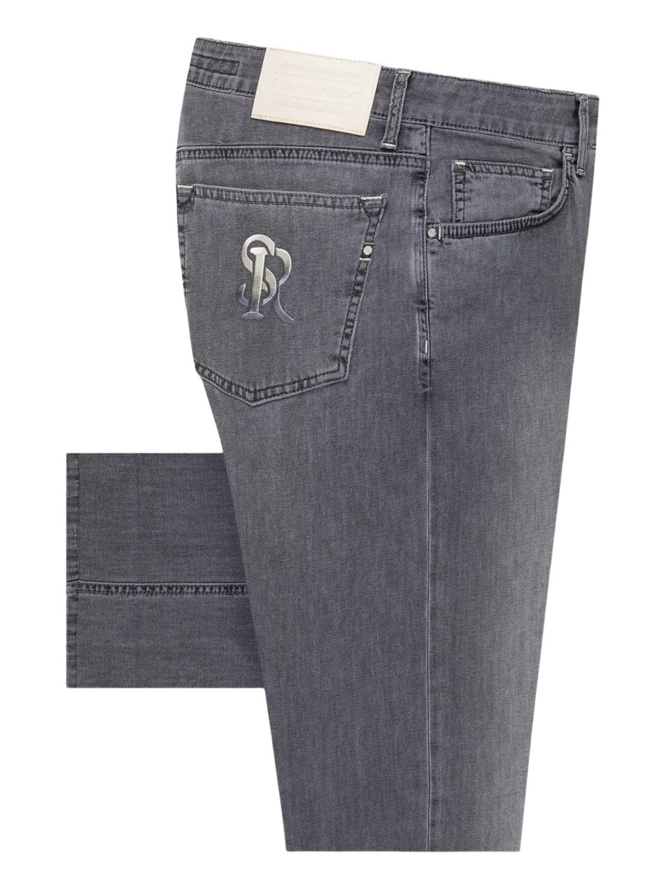 Stefano Ricci Men's Cotton Blend Tapered Jeans