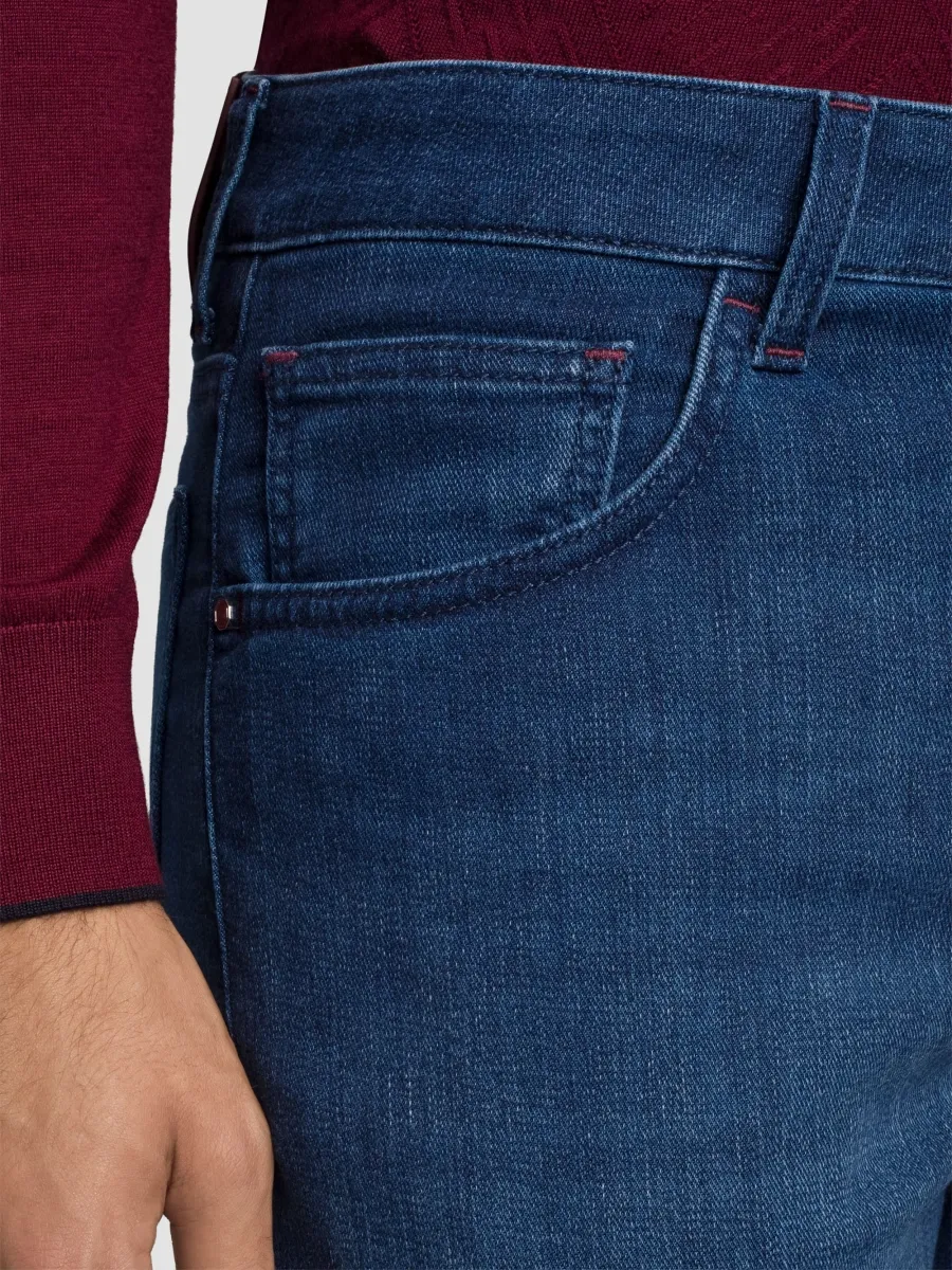 Stefano Ricci Men's Cotton Blend Tapered Jeans | Thumbnail 5 Stefano Ricci Men's Cotton Blend Tapered Jeans | Thumbnail 5