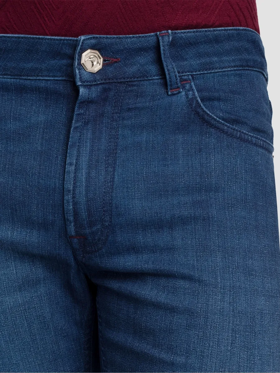 Stefano Ricci Men's Cotton Blend Tapered Jeans | Thumbnail 6 Stefano Ricci Men's Cotton Blend Tapered Jeans | Thumbnail 6