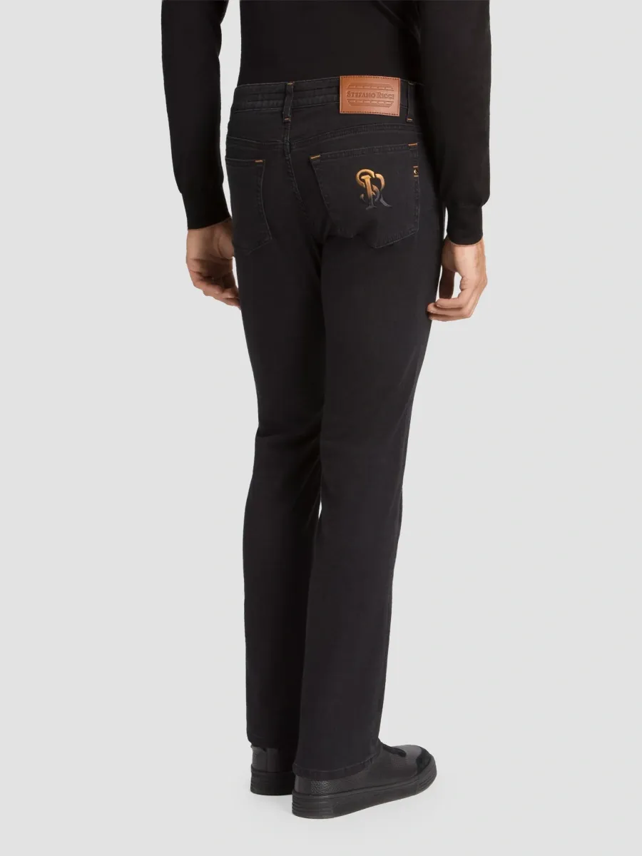 Stefano Ricci Men's Cotton Blend Tapered Jeans | Thumbnail 3 Stefano Ricci Men's Cotton Blend Tapered Jeans | Thumbnail 3