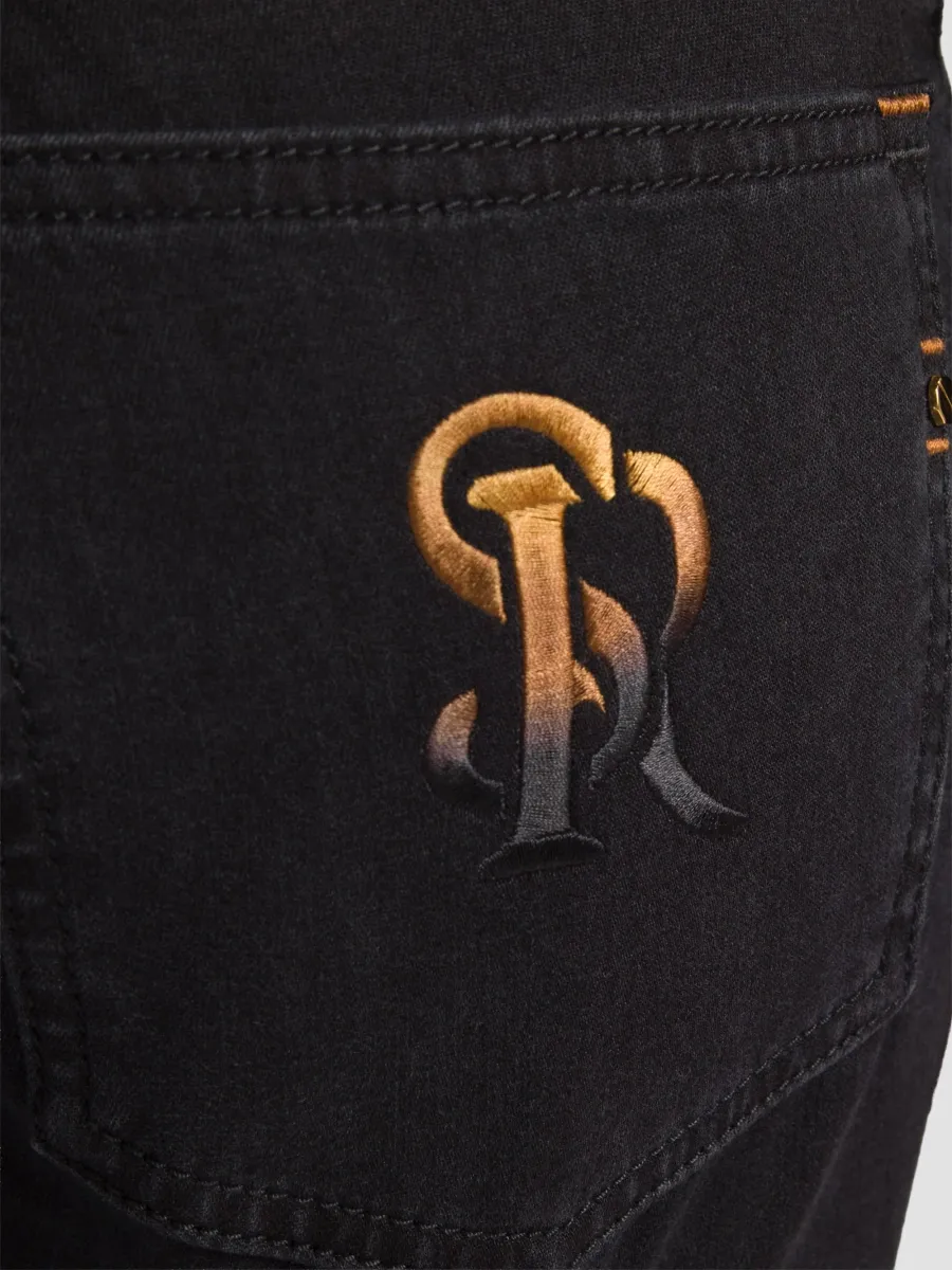 Stefano Ricci Men's Cotton Blend Tapered Jeans | Thumbnail 4 Stefano Ricci Men's Cotton Blend Tapered Jeans | Thumbnail 4