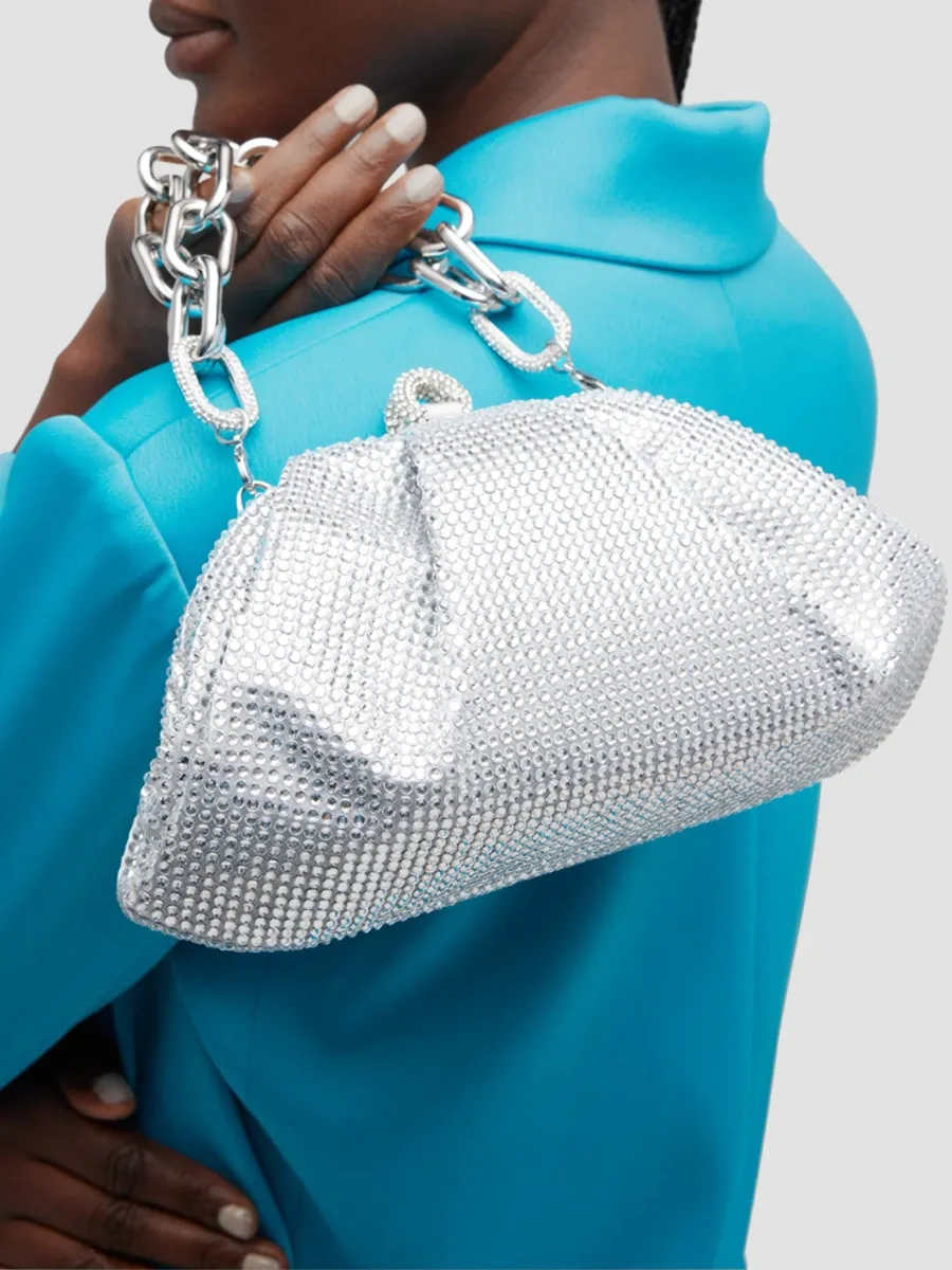 Judith Leiber Couture Women's Gemma Crystal-Embellished Clutch-On-Chain | Thumbnail 3 Judith Leiber Couture Women's Gemma Crystal-Embellished Clutch-On-Chain | Thumbnail 3