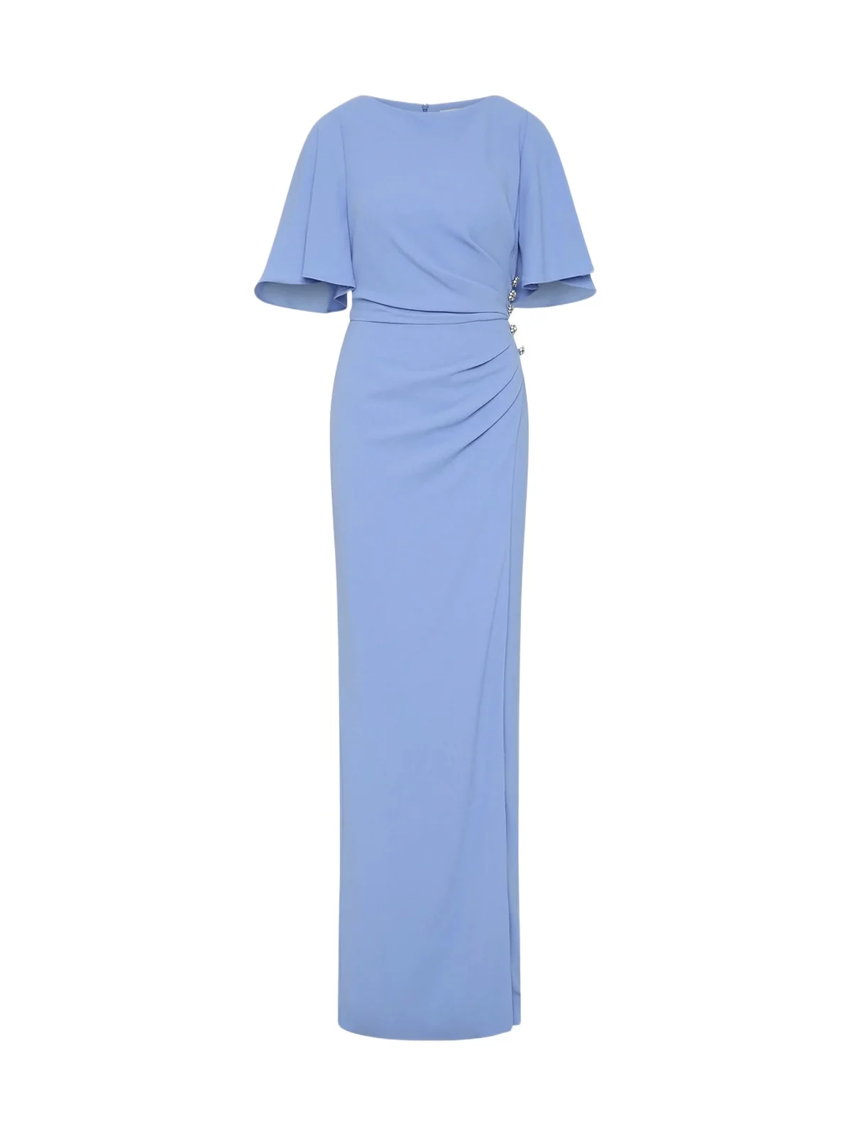 Rebecca Vallance Women's Gimlet Flutter-Sleeve Column Gown