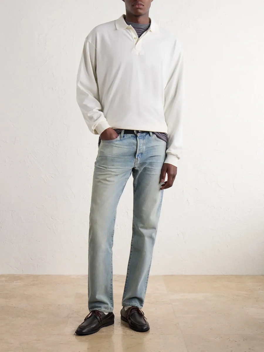 John Elliott Oversized Cotton-Piqué Polo Shirt - Men | Thumbnail 2 John Elliott Oversized Cotton-Piqué Polo Shirt - Men | Thumbnail 2