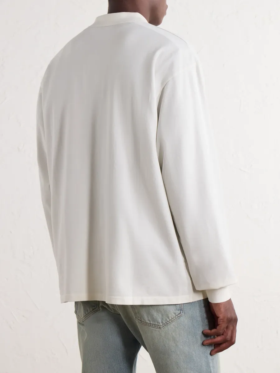 John Elliott Oversized Cotton-Piqué Polo Shirt - Men | Thumbnail 4 John Elliott Oversized Cotton-Piqué Polo Shirt - Men | Thumbnail 4