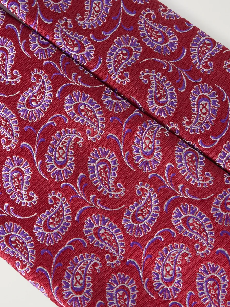 Charvet 8.5cm Paisley-Jacquard Silk-Woven Tie - Men | Thumbnail 4