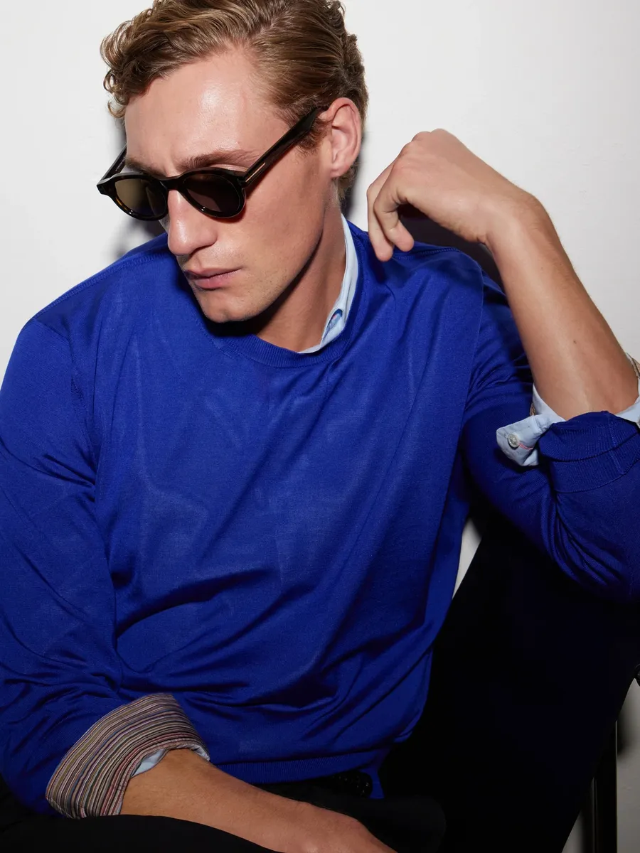 Tom Ford Oliver 02 Round-Frame Acetate Sunglasses - Men | Thumbnail 5 Tom Ford Oliver 02 Round-Frame Acetate Sunglasses - Men | Thumbnail 5