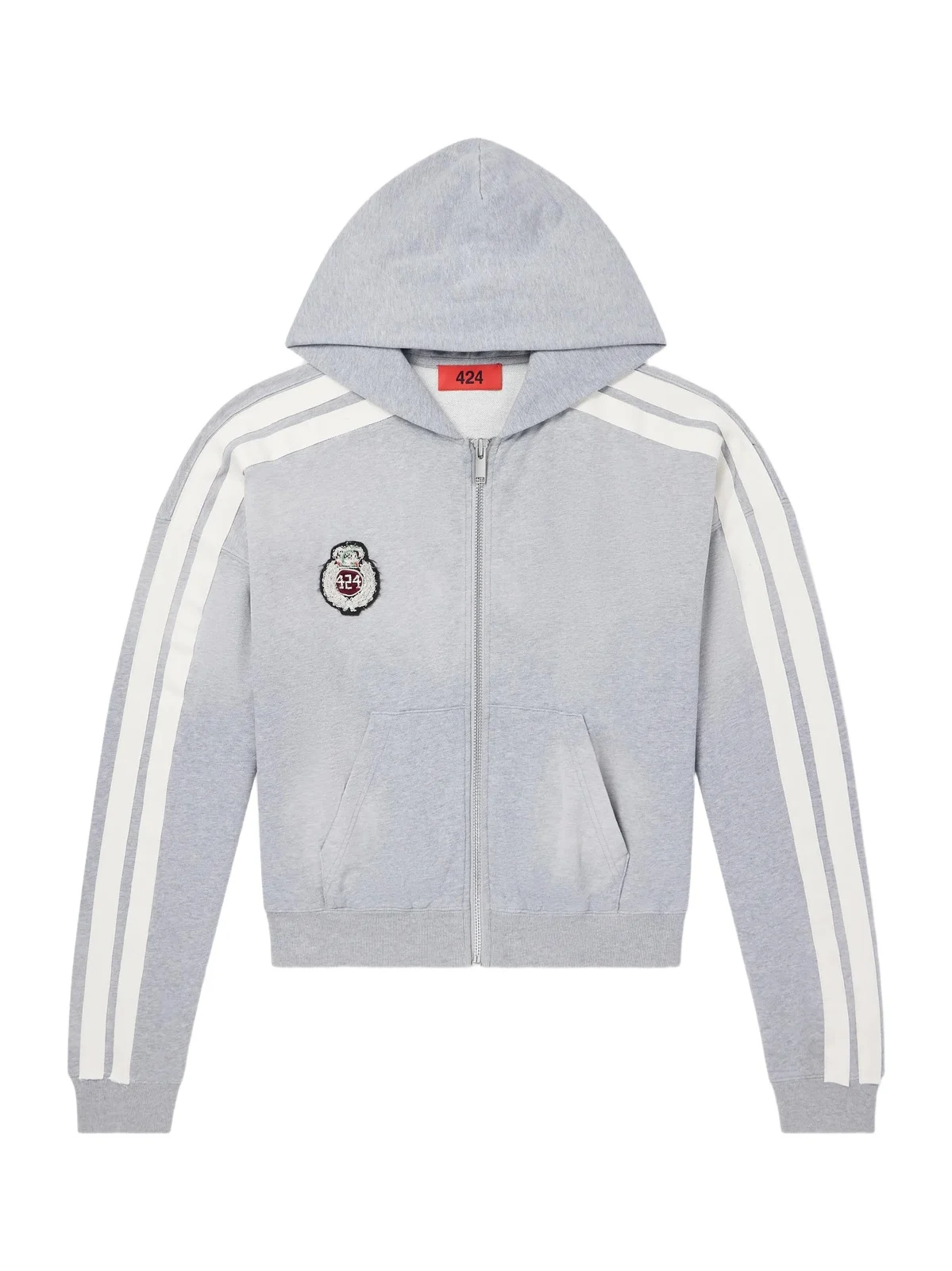 Logo-Appliquéd Distressed Cotton-Jersey Hoodie - Men