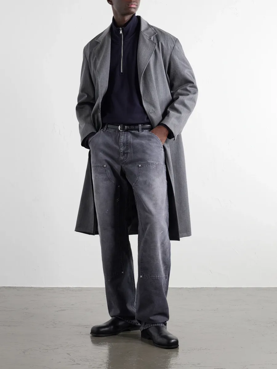 John Elliott Desert Snow Straight-Leg Paint-Splattered Cotton-Canvas Trousers - Men | Thumbnail 2