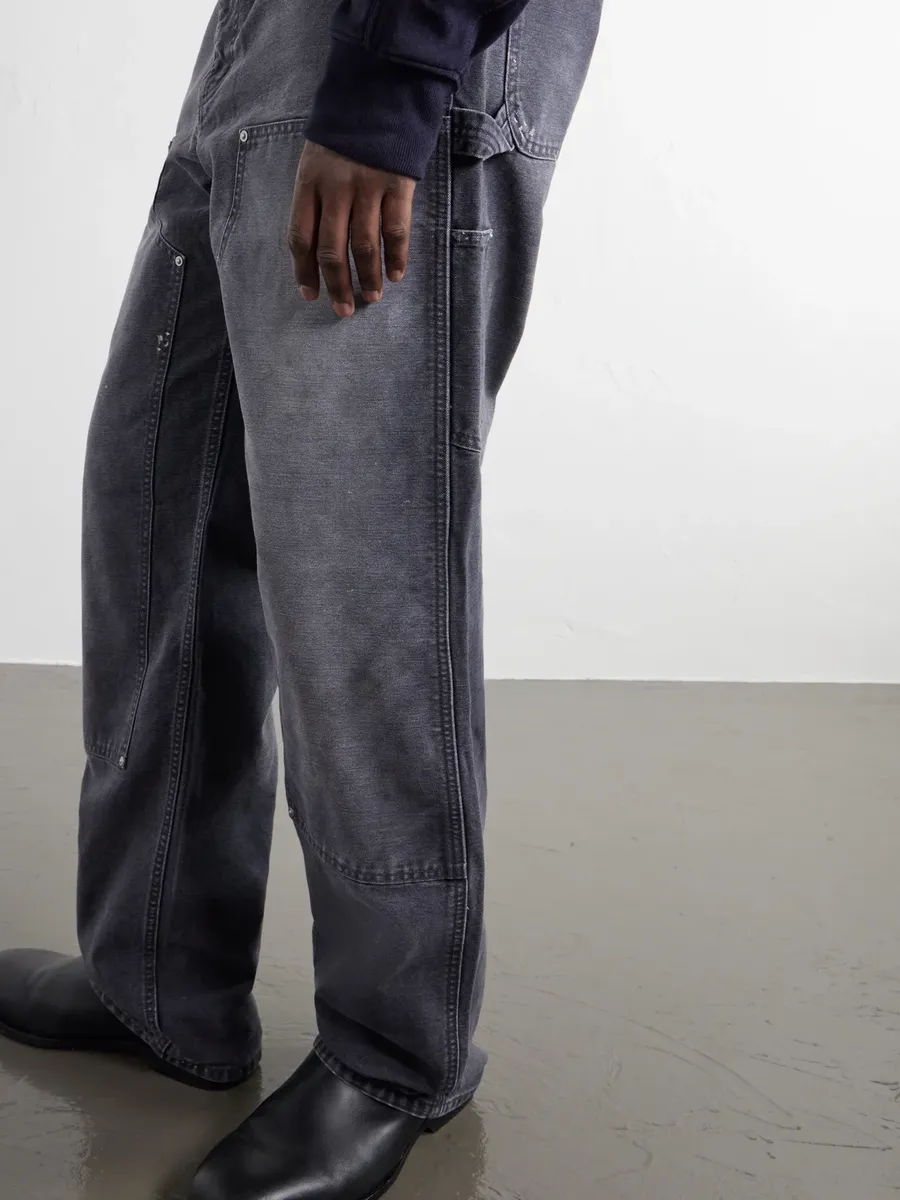 John Elliott Desert Snow Straight-Leg Paint-Splattered Cotton-Canvas Trousers - Men | Thumbnail 5