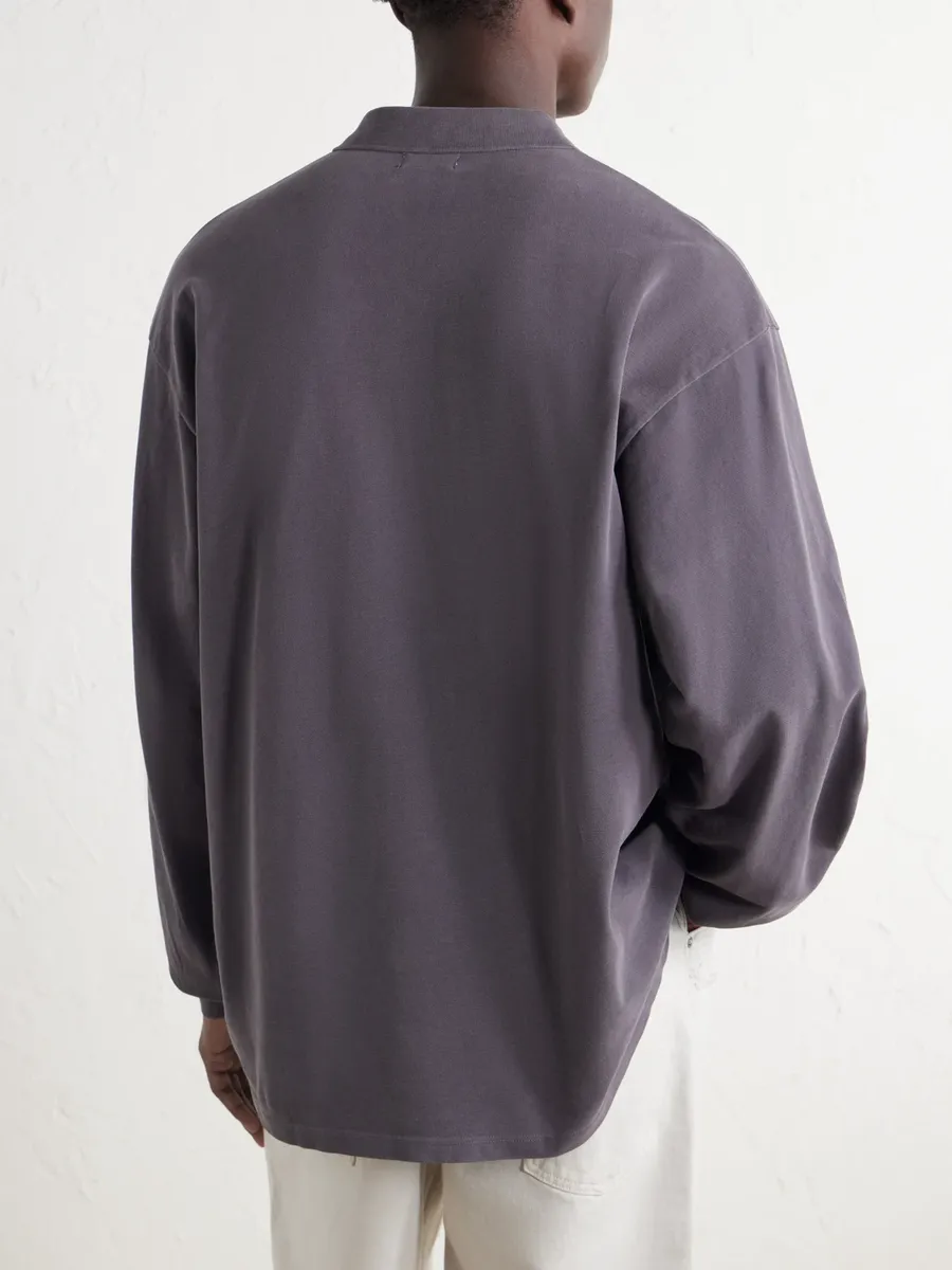 John Elliott Oversized Cotton-Piqué Polo Shirt - Men | Thumbnail 4 John Elliott Oversized Cotton-Piqué Polo Shirt - Men | Thumbnail 4