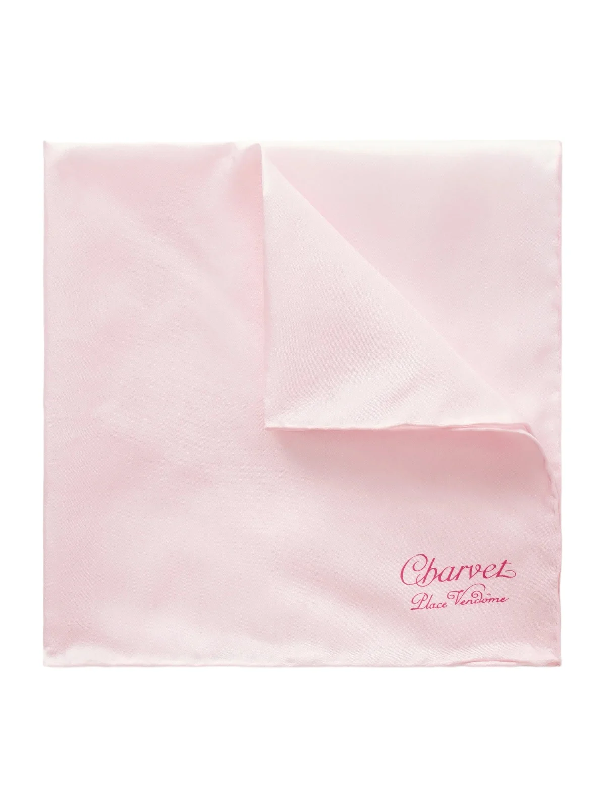 Charvet Logo-Print Silk-Twill Pocket Square - Men