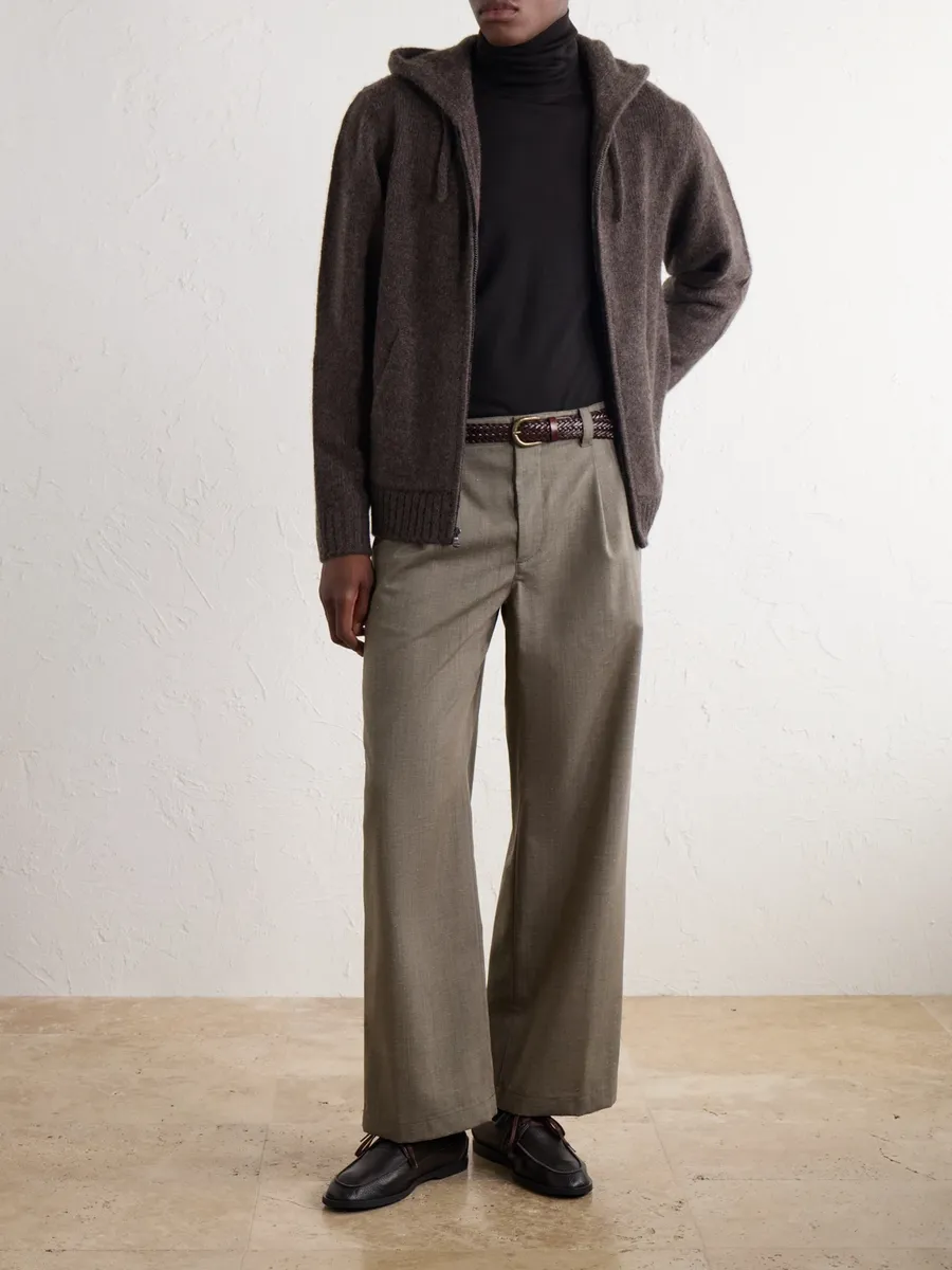 James Perse Ribbed Cashmere Zip-Up Hoodie - Men | Thumbnail 2 James Perse Ribbed Cashmere Zip-Up Hoodie - Men | Thumbnail 2