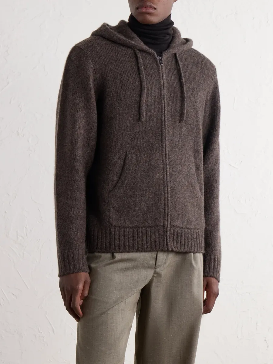 James Perse Ribbed Cashmere Zip-Up Hoodie - Men | Thumbnail 3 James Perse Ribbed Cashmere Zip-Up Hoodie - Men | Thumbnail 3