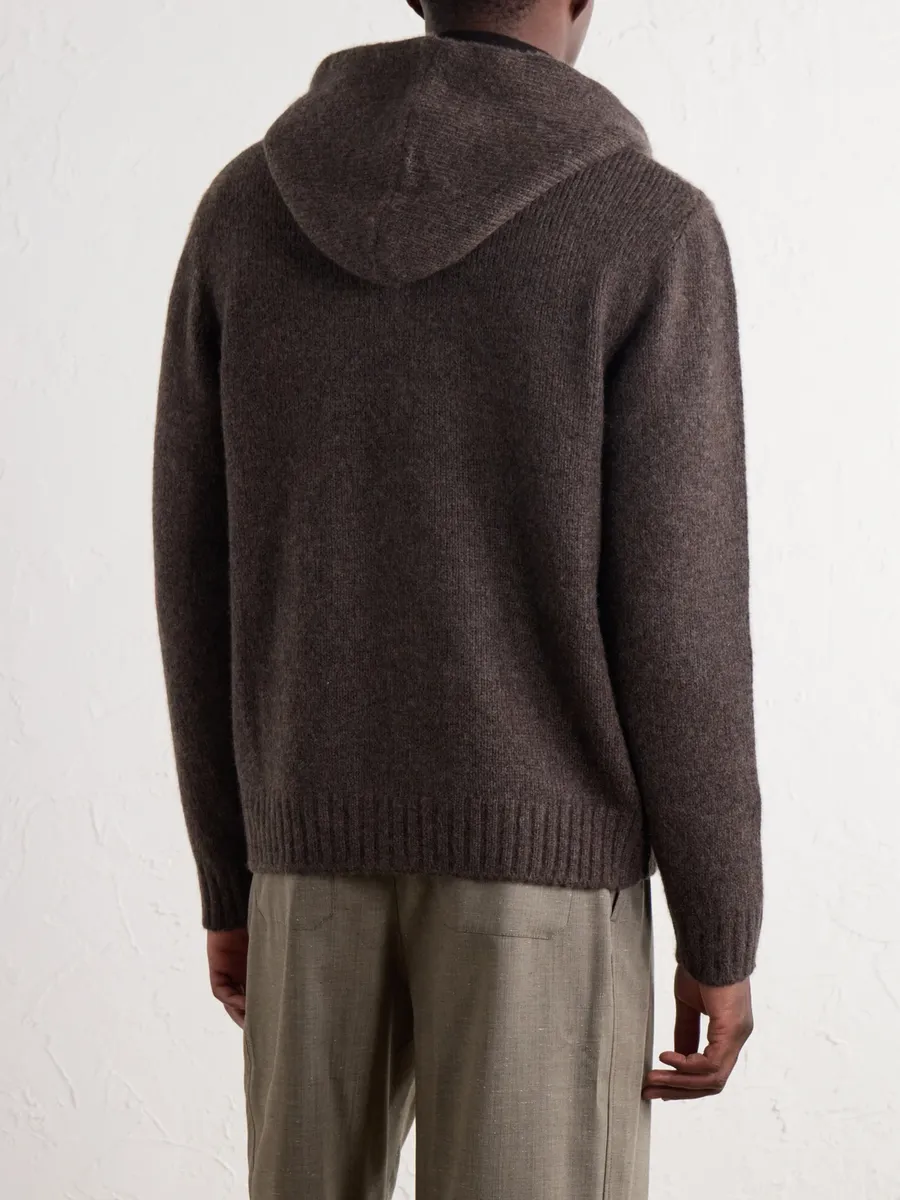James Perse Ribbed Cashmere Zip-Up Hoodie - Men | Thumbnail 4 James Perse Ribbed Cashmere Zip-Up Hoodie - Men | Thumbnail 4