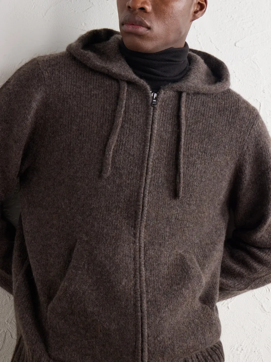 James Perse Ribbed Cashmere Zip-Up Hoodie - Men | Thumbnail 5 James Perse Ribbed Cashmere Zip-Up Hoodie - Men | Thumbnail 5