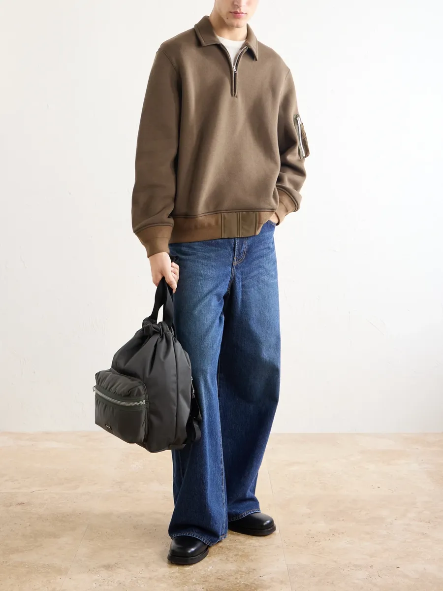 Sacai Logo-Appliquéd Shell Drawstring Backpack - Men | Thumbnail 2 Sacai Logo-Appliquéd Shell Drawstring Backpack - Men | Thumbnail 2