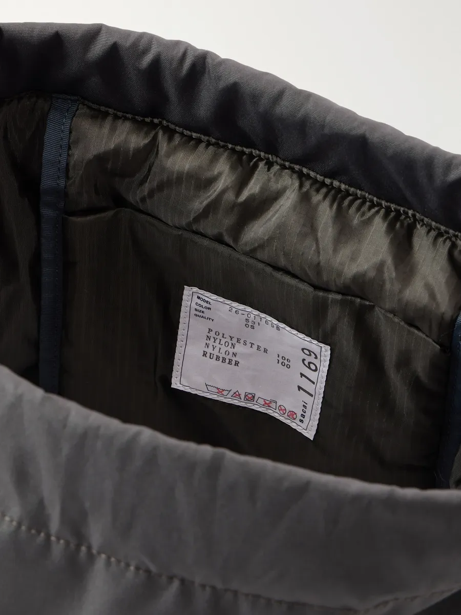 Sacai Logo-Appliquéd Shell Drawstring Backpack - Men | Thumbnail 6 Sacai Logo-Appliquéd Shell Drawstring Backpack - Men | Thumbnail 6