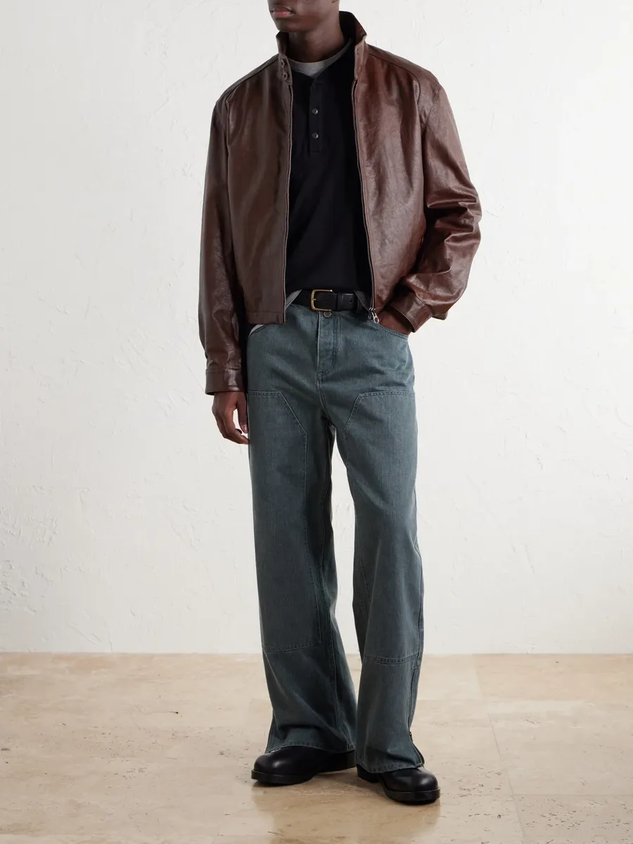 John Elliott Cotton-Jersey Henley T-Shirt - Men | Thumbnail 2