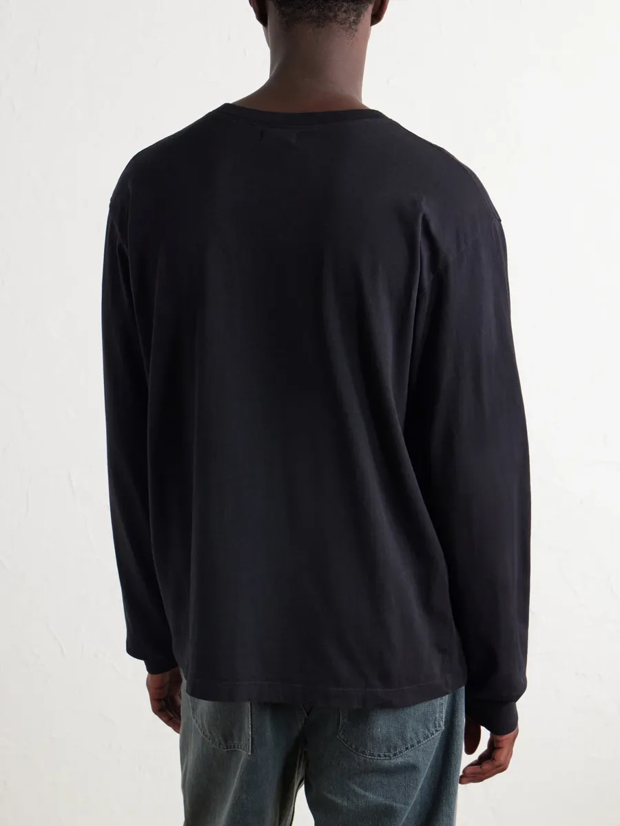 John Elliott Cotton-Jersey Henley T-Shirt - Men | Thumbnail 4