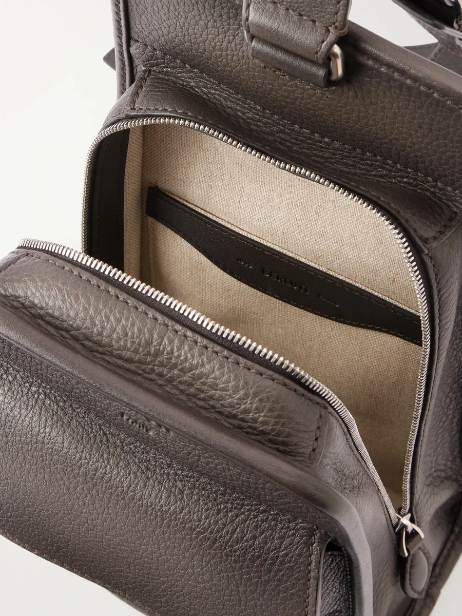 Berluti Périple Logo-Debossed Scritto Full-Grain Leather Pouch - Men | Thumbnail 6 Berluti Périple Logo-Debossed Scritto Full-Grain Leather Pouch - Men | Thumbnail 6