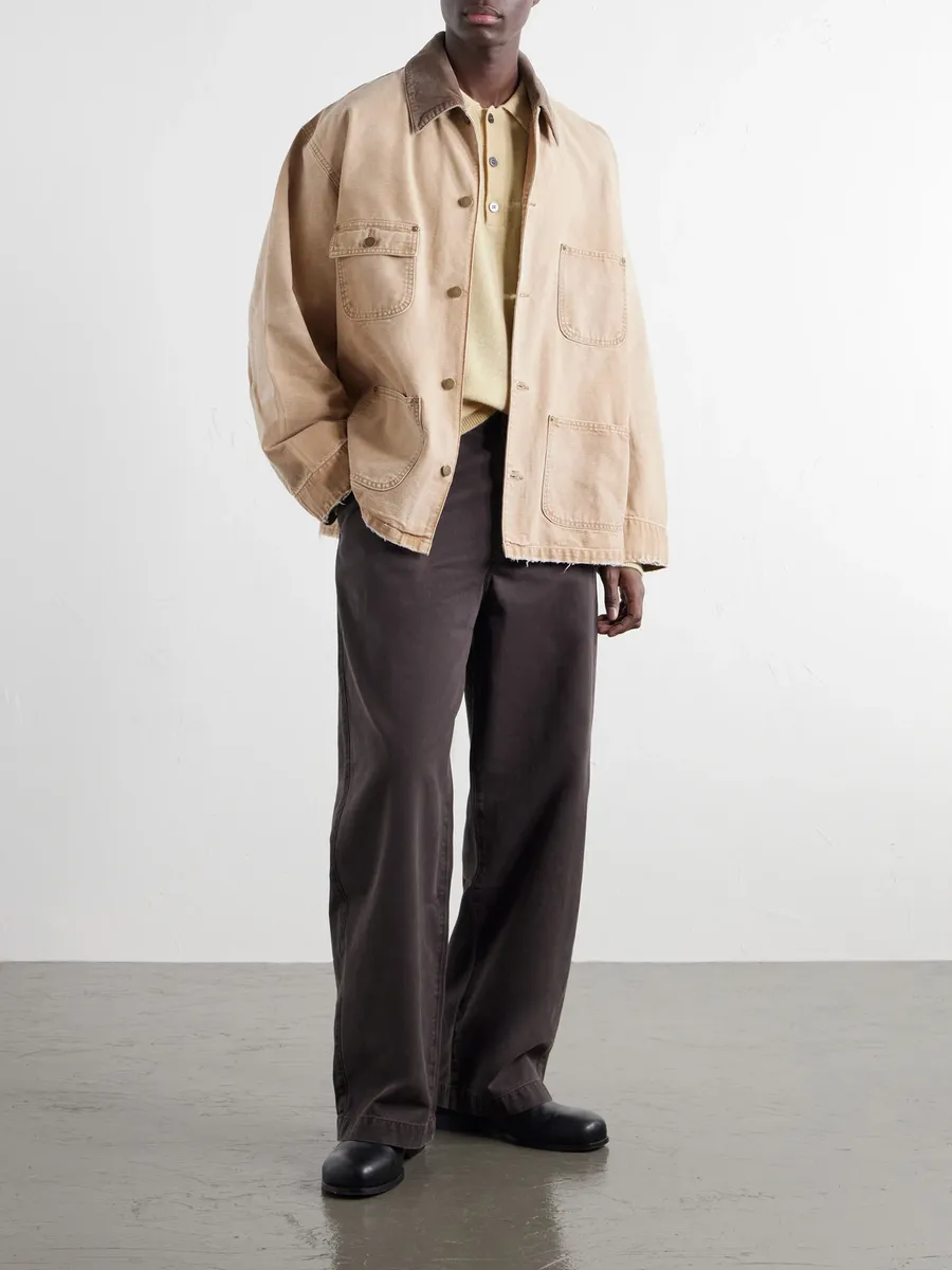 John Elliott Desert Snow Distressed Denim Jacket - Men | Thumbnail 2