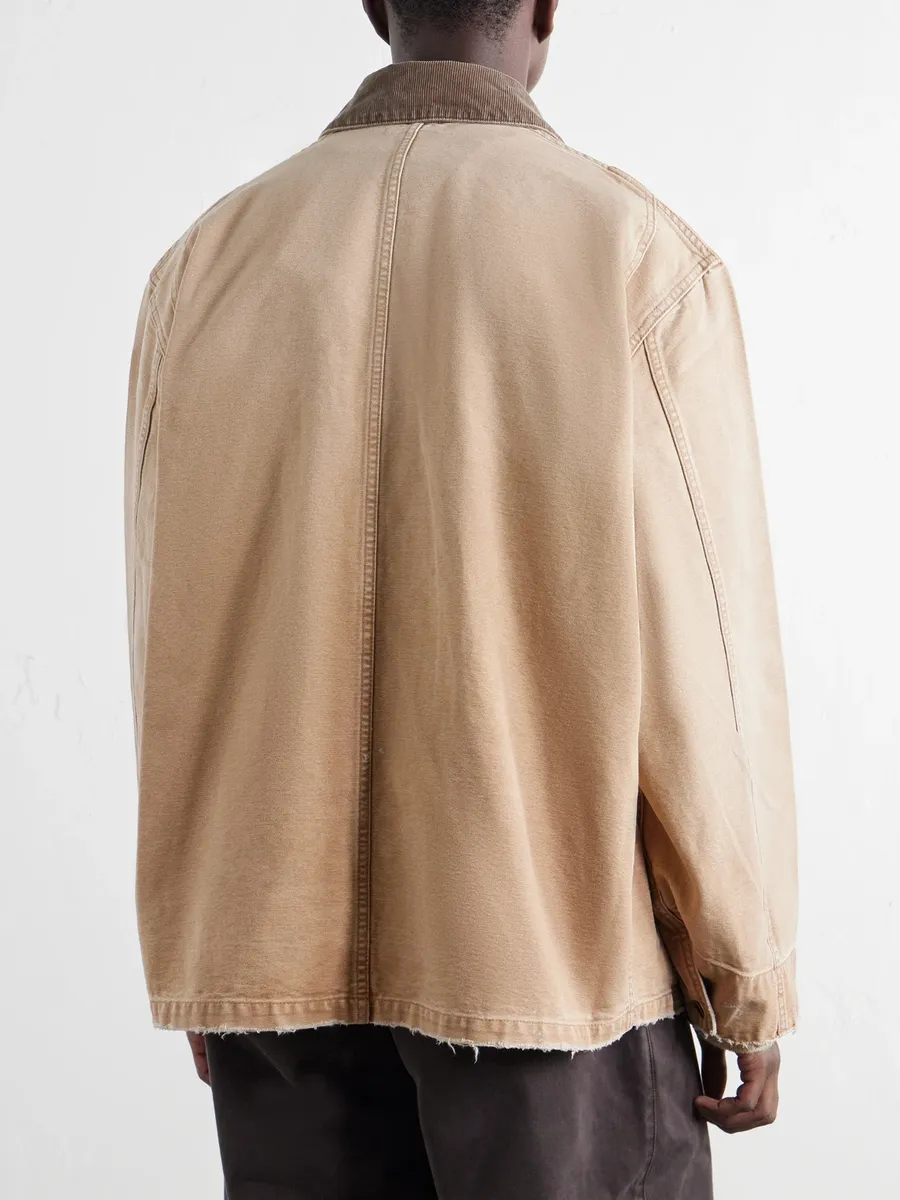 John Elliott Desert Snow Distressed Denim Jacket - Men | Thumbnail 4